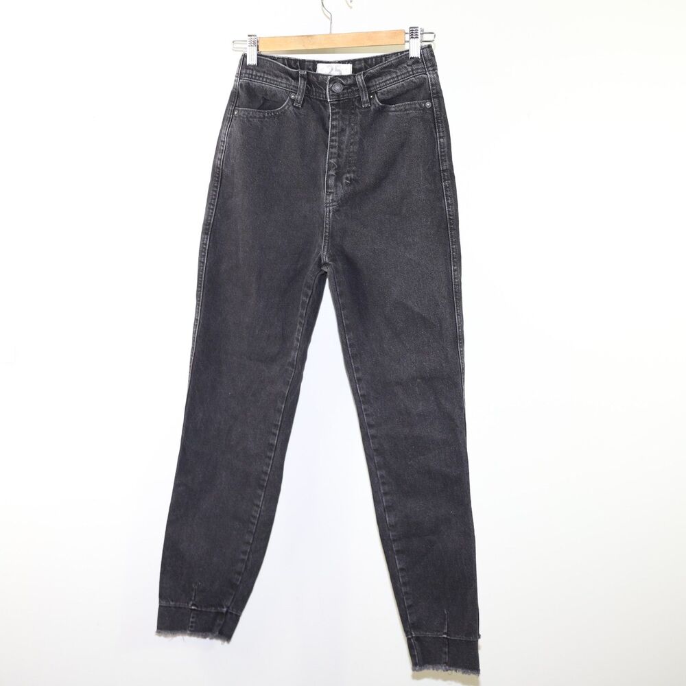 We The Free Free People Raw Hem High Rise Mom Jeans size 25